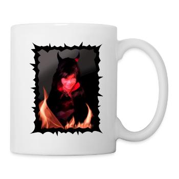 Halloween night devil - Mug - white - Right