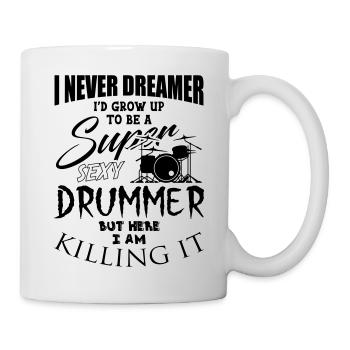 Drums Music - Tasse - Weiß - Rechts