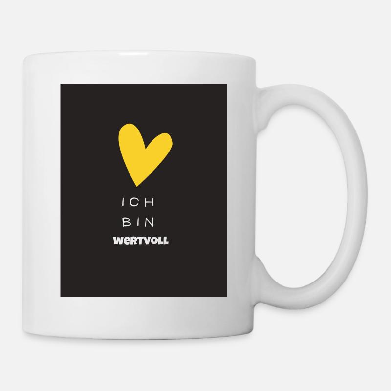 Ich bin wertvoll - Tasse - Weiß