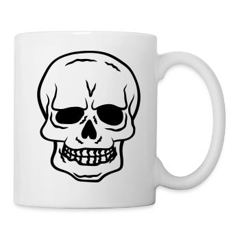 Skull Horror Halloween Design - Mug blanc - blanc - Droite
