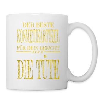 statement dermatologin augenbraue geschenkidee - Tasse - Weiß - Rechts