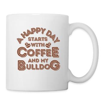 Café Bulldog anglais Café pour chien - Mug blanc - blanc - Droite