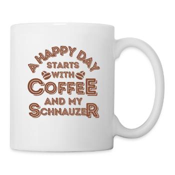 Schnauzer Café pour chiens - Mug blanc - blanc - Droite