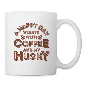 Husky Coffee Dog Cafe - Mug - white - Right