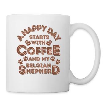 Belgian Shepherd Coffee Dog Cafe - Mug - white - Right