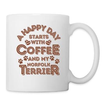 Norfolk Terrier Café pour chiens - Mug blanc - blanc - Droite