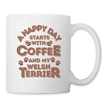 Welsh Terrier Coffee Dog Cafe - Mug - white - Right