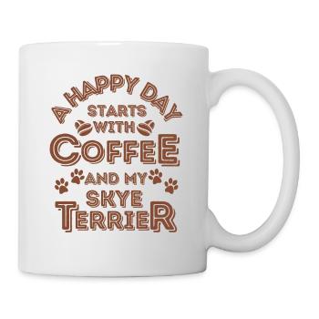 Skye Terrier Kaffee Hund Cafe - Tasse - Weiß - Rechts