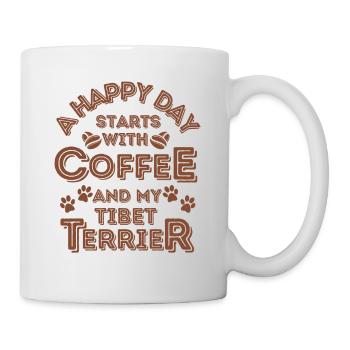 Tibetan Terrier Coffee Dog Cafe - Mug - white - Right