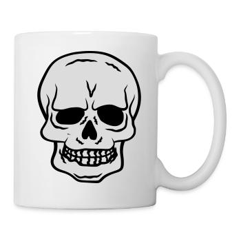 Horreur Halloween Skull Design - Mug blanc - blanc - Droite