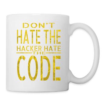 bday birthday present idea hack out hacking coder - Mug - white - Right