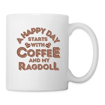 Ragdoll Cat Café Café - Mug blanc - blanc - Droite