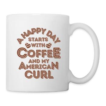 American Curl Cat Café Café - Mug blanc - blanc - Droite