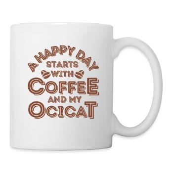 Ocicat Cat Café Café - Mug blanc - blanc - Droite