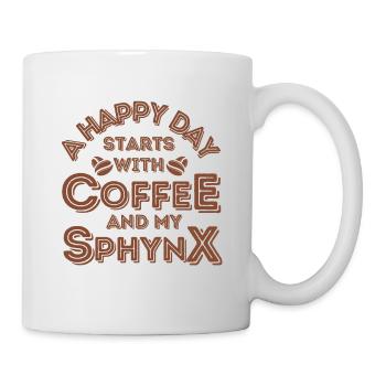 Sphynx Cat Coffee Cafe - Mug - white - Right