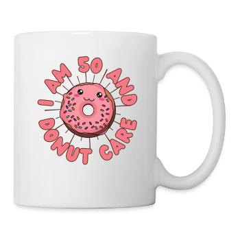 I Donut care 50 anniversaire Donut kawaii - Mug blanc - blanc - Droite