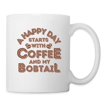 Bobtail Coffee Cat Café - Mug blanc - blanc - Droite
