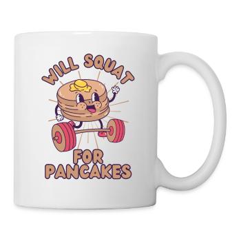 Pancakes Musculation Fitness Pancake kawaii - Mug blanc - blanc - Droite