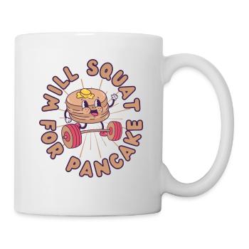 Pancakes Musculation Fitness Pancake kawaii - Mug blanc - blanc - Droite