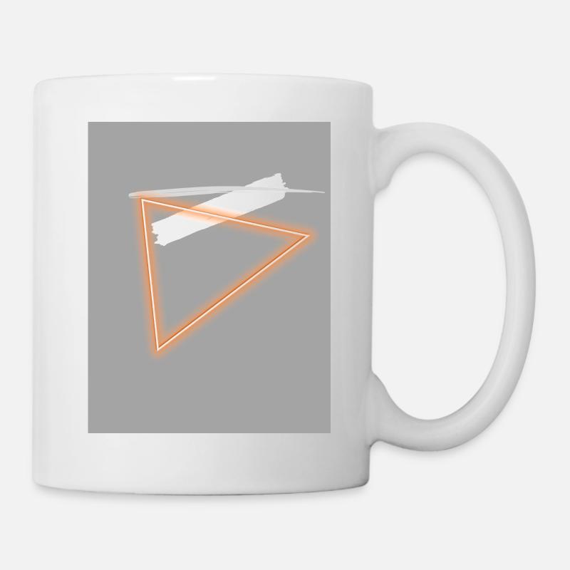 Neon Dreieck - Tasse - Weiß