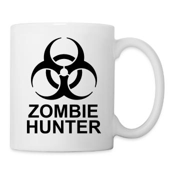 zombie hunter Halloween Quote - Mug - white - Right