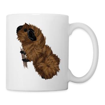 Design mit einem Rosetten-Meerschweinchen 3 - Tasse - Weiß - Rechts