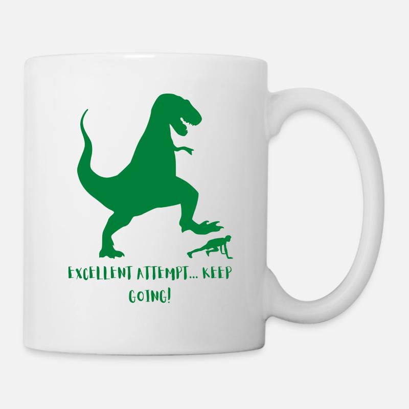 Dinosaur Workout | Keep Going - Mug - white