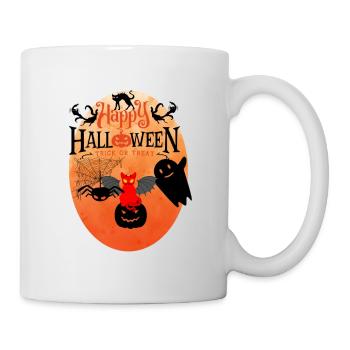 Cat-o-ween die Monster sind raus! - Tasse - Weiß - Rechts