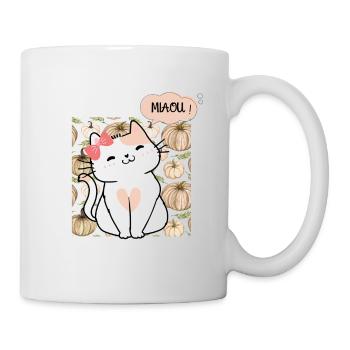 Petite chat mignon - miaou - Mug blanc - blanc - Droite