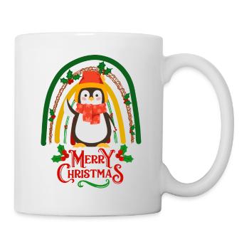 Christmas Penguin wishes Merry Christmas - Mug - white - Right