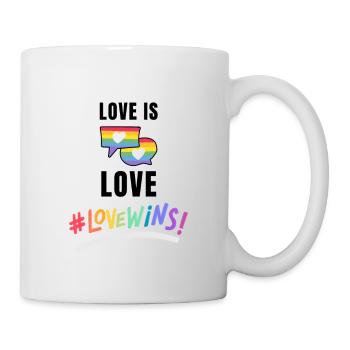 Fierté / L’amour est l’amour / Lovewins /lgbtq - Mug blanc - blanc - Droite