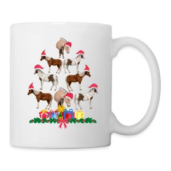 horse in christmas. Christmas gift - Mug - white - Right