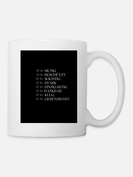 Affirmationen - Tasse - Weiß