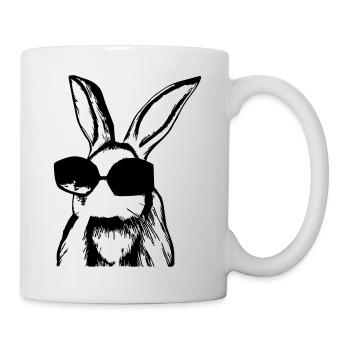 Lapin Animal de compagnie Cool Lunettes de soleil Lapin Vecteur - Mug blanc - blanc - Droite
