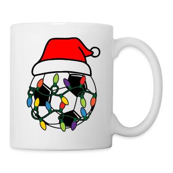 Fußball Weihnachten 2022 Weltmeisterschaft - Tasse - Weiß - Rechts