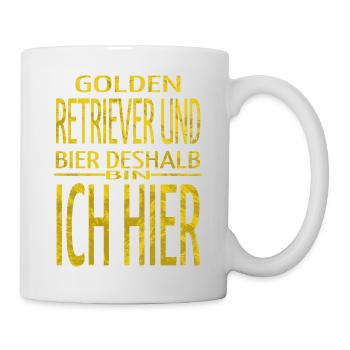 alkoholexzesse geburtstag gerste hund haustier - Tasse - Weiß - Rechts