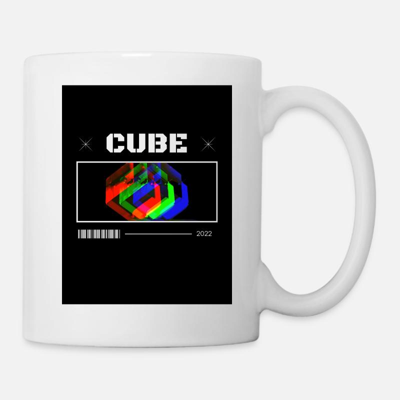 Cube - Tasse - Weiß