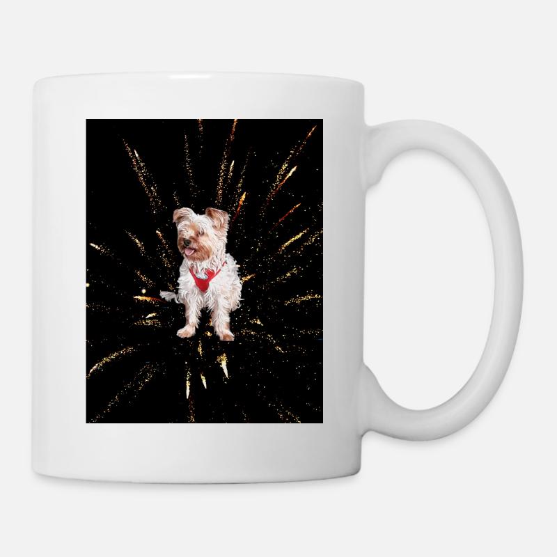 Yorkshire Terrier - Tasse - Weiß