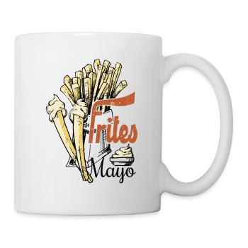 frites et mayonnaise - Mug blanc - blanc - Droite