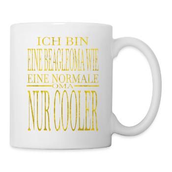 Drôle de déclaration de chiot de lévrier Bday Chien préféré - Mug blanc - blanc - Droite
