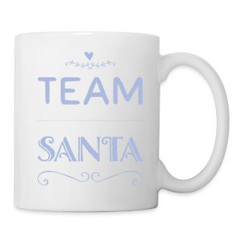 TEAM SANTA +++ Merry Christmas, X-Mas, Weihnachten - Tasse - Weiß - Rechts