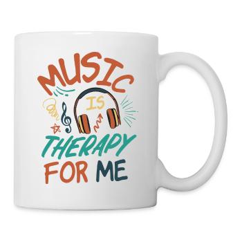 Music Is therapy for Me - Mug - white - Right