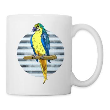 Oiseau - Mug blanc - blanc - Droite