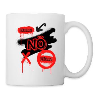 Berlin NÖ Kölln - Cooles Statement Shirt Berlin - Tasse - Weiß - Rechts