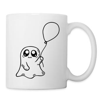 Spirit holds balloon design - Mug - white - Right