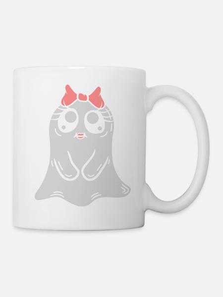 Comic Kleines Geister Mädchen - Tasse - Weiß