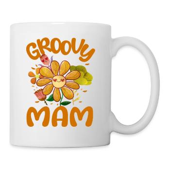 Groovy Mam Family Matching Vintage Family Outfit - Mug - white - Right