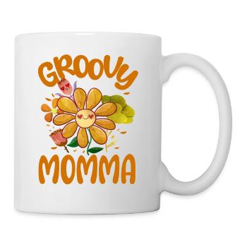 Groovy Momma Family Matching Vintage Family - Tasse - Weiß - Rechts