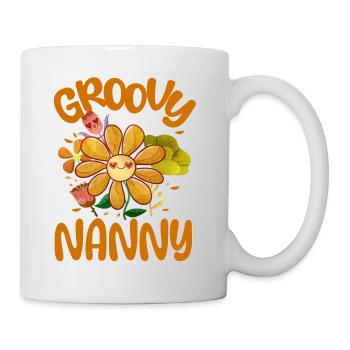 Groovy Nanny Family Matching Vintage Family - Mug - white - Right