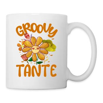 Groovy Aunt Family Matching Vintage Family - Mug blanc - blanc - Droite
